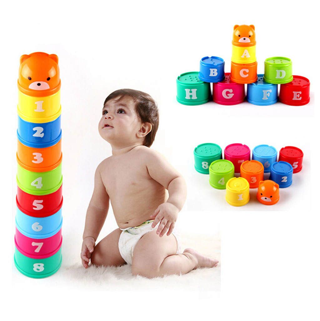 Educational Toy Stacking Blocks Stack Up Cups Learning