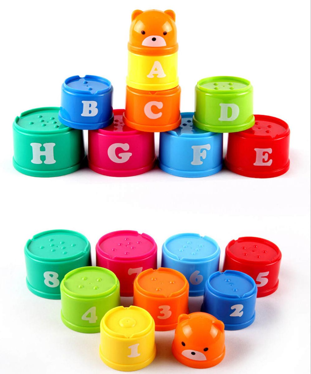 Educational Toy Stacking Blocks Stack Up Cups Learning