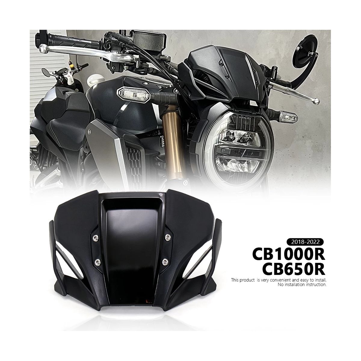 Motorcycle Front Screen Windshield WindScreen Wind