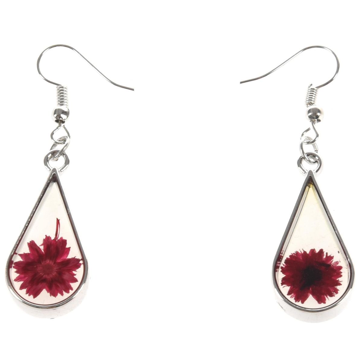 Natural Cross Flower And Transparent Glass Surface For