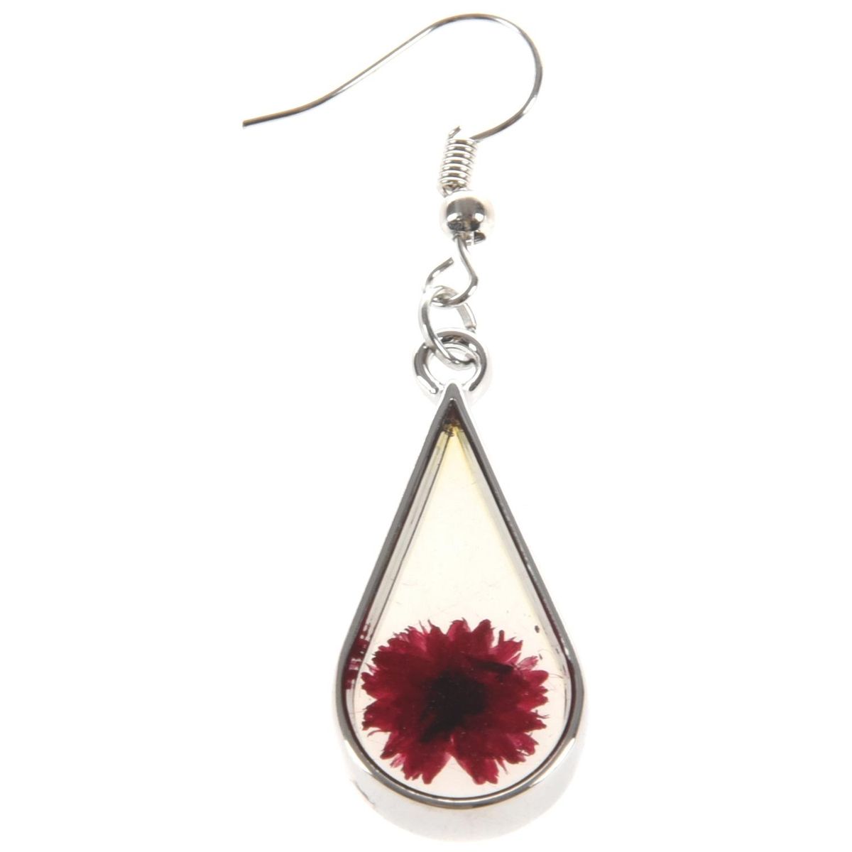 Natural Cross Flower And Transparent Glass Surface For