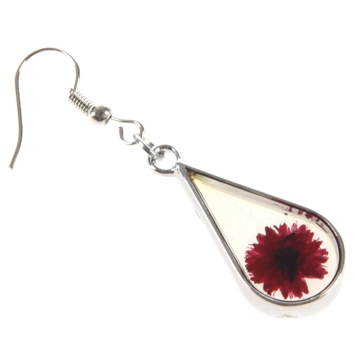 Natural Cross Flower And Transparent Glass Surface For