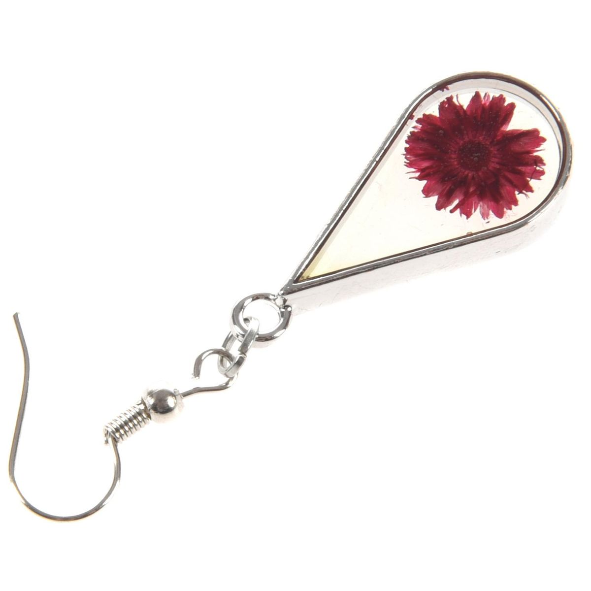 Natural Cross Flower And Transparent Glass Surface For