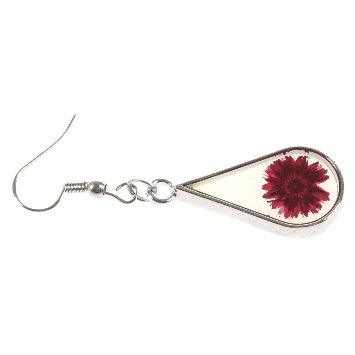 Natural Cross Flower And Transparent Glass Surface For