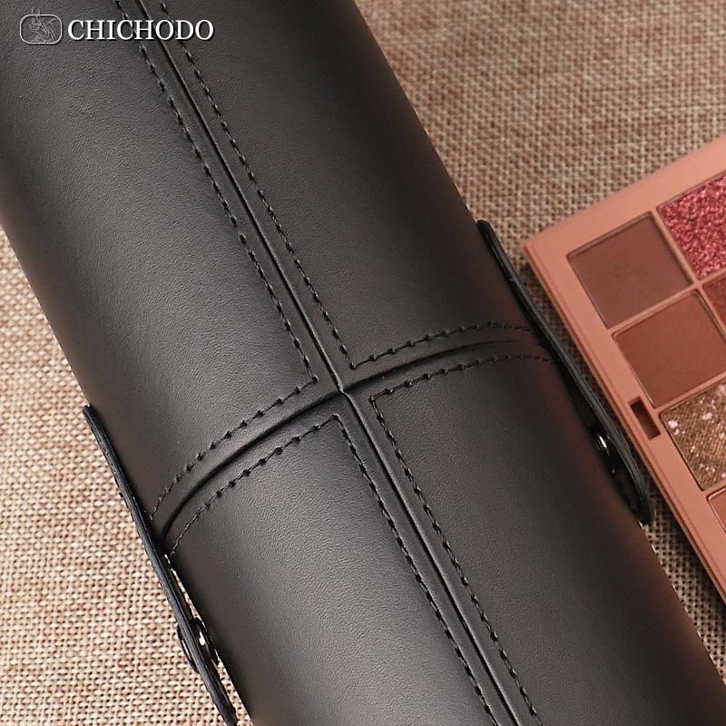 Makeup Storage Box Pu Pen Holder Desktop Makeup Brush Eyeliner Eyebrow Pencil Makeup Beauty Makeup Tools Storage Brush Bucket