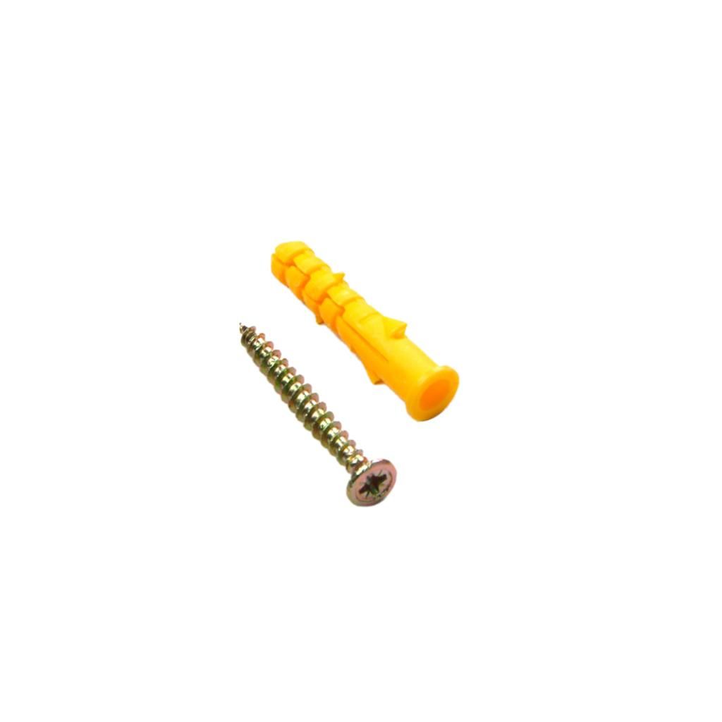 50 Sets M6 Frame Fixings Expansion Tube Anchors Nails Plug Bolt And
