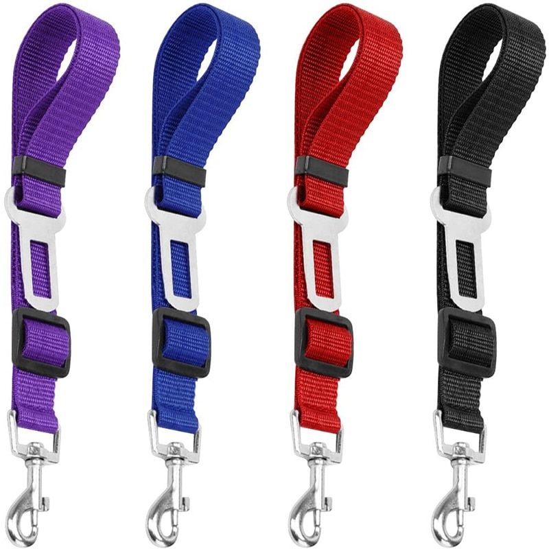 Pet Dog Car Adjustable Safety Belt Harness Safe Lever