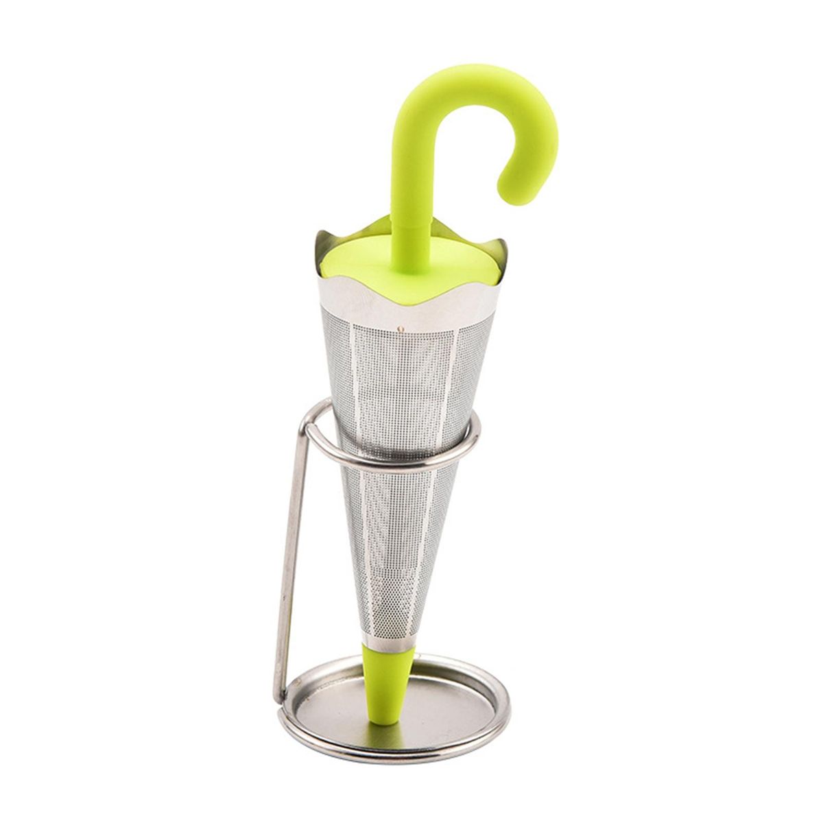 Ultra-fine Mesh Tea Infuser Umbrella Tea Infuser High Temp for Loose Yellow