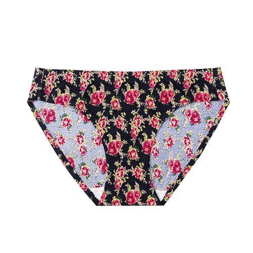3pcs Breathable Printed Seamless Sexy Thong Underwear For Ladies