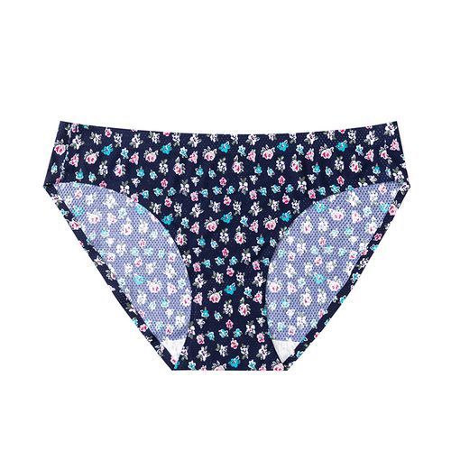3pcs Breathable Printed Seamless Sexy Thong Underwear For Ladies