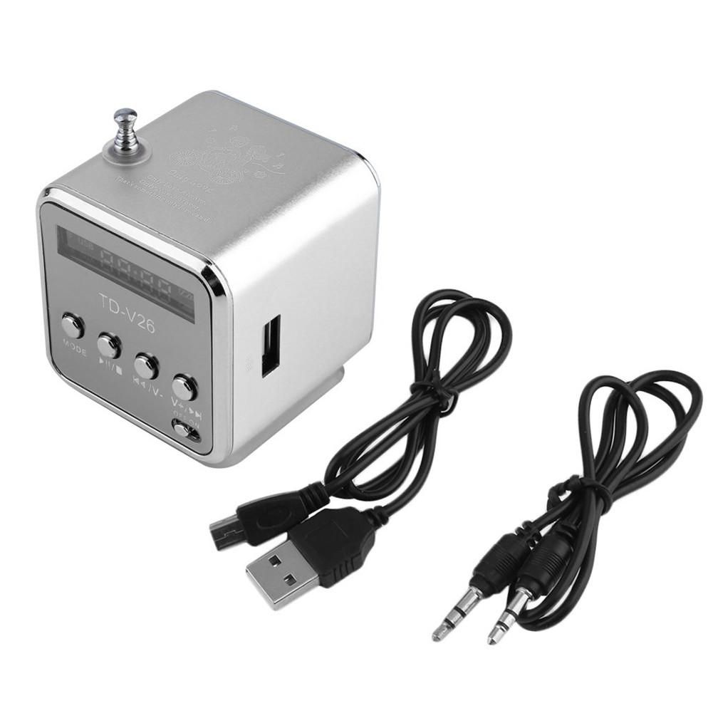 Portable LED Wireless Mini SD TF Card Micro USB Stereo Super BSpeaker MP3/4 Music Player FM Radio IB USB AUX Interface