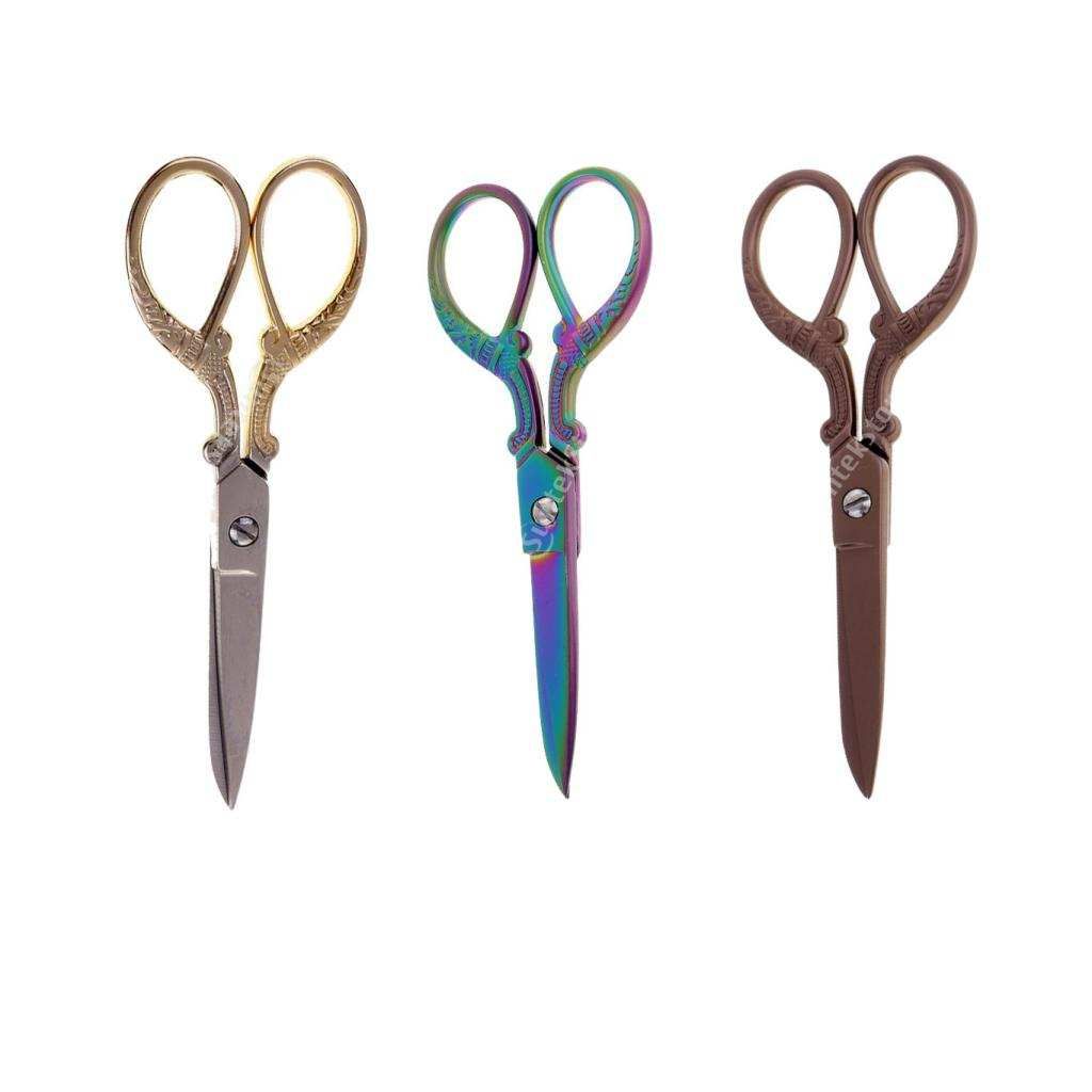 Tailor Scissors Stainless Steel Sewing Shears Gold