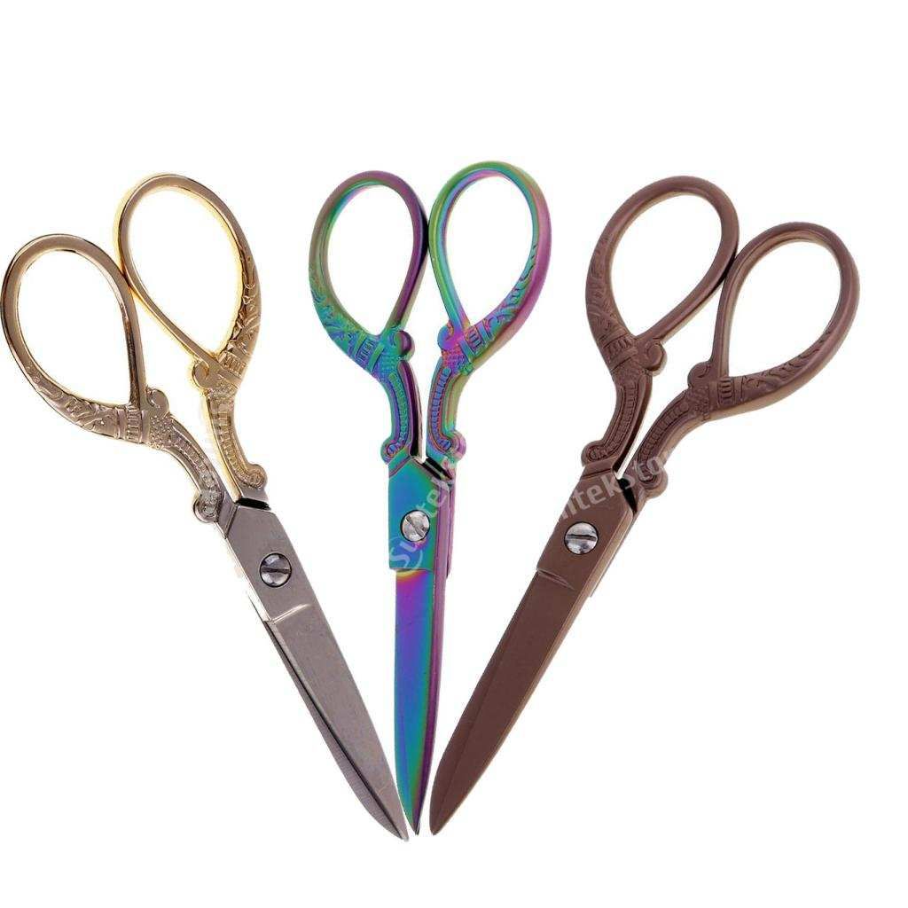 Tailor Scissors Stainless Steel Sewing Shears Gold