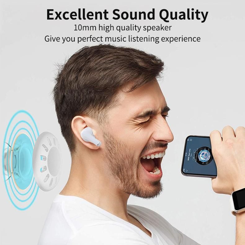 Pro 3 White Bluetooth Headphones Compact Headphones Earbuds