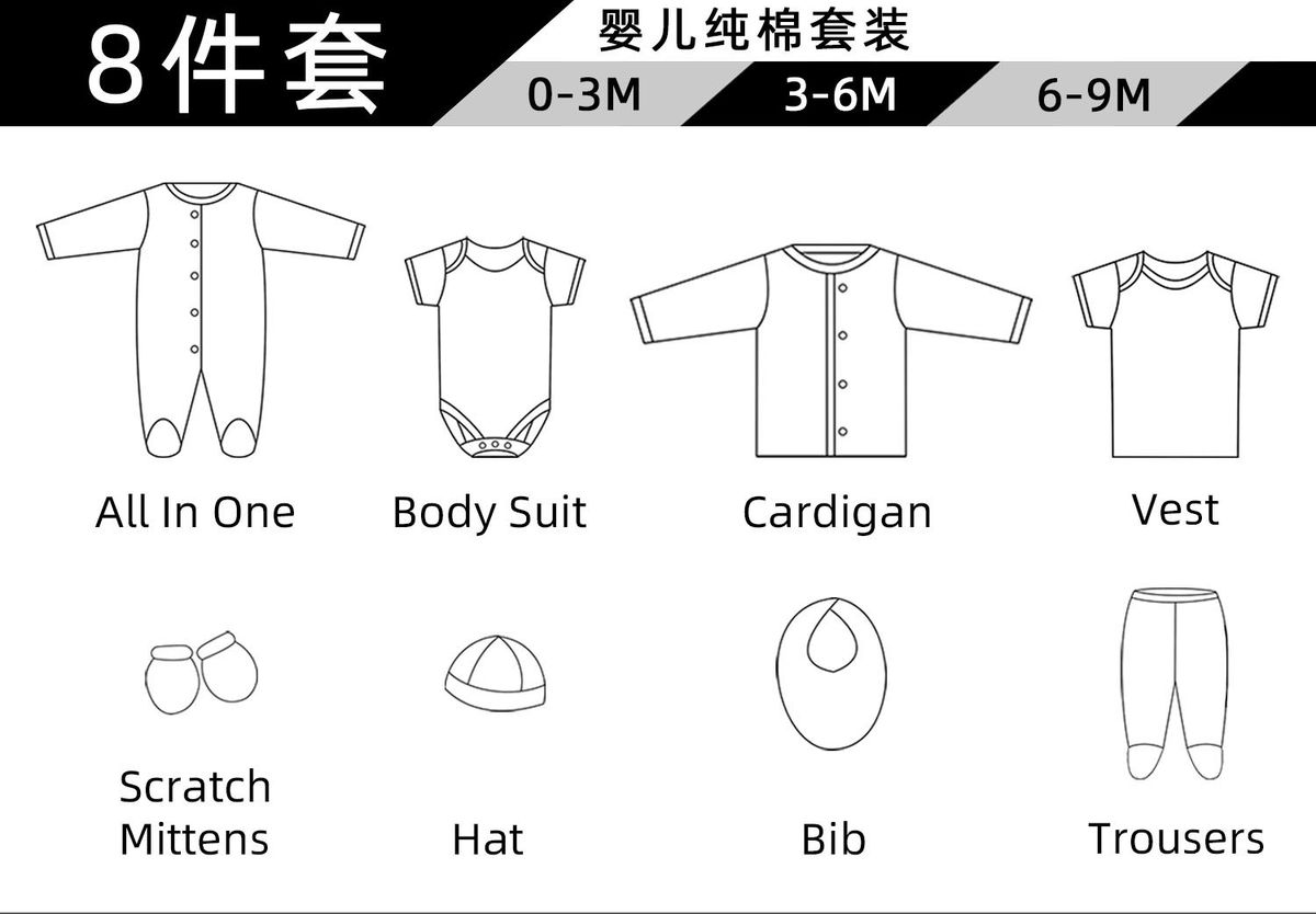 Cotton Clothing Newborn Sets