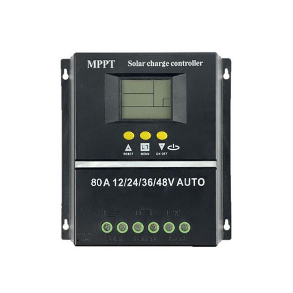 80A MPPT/PWM Solar Charge Controller 12V/24V/36V/48V Auto