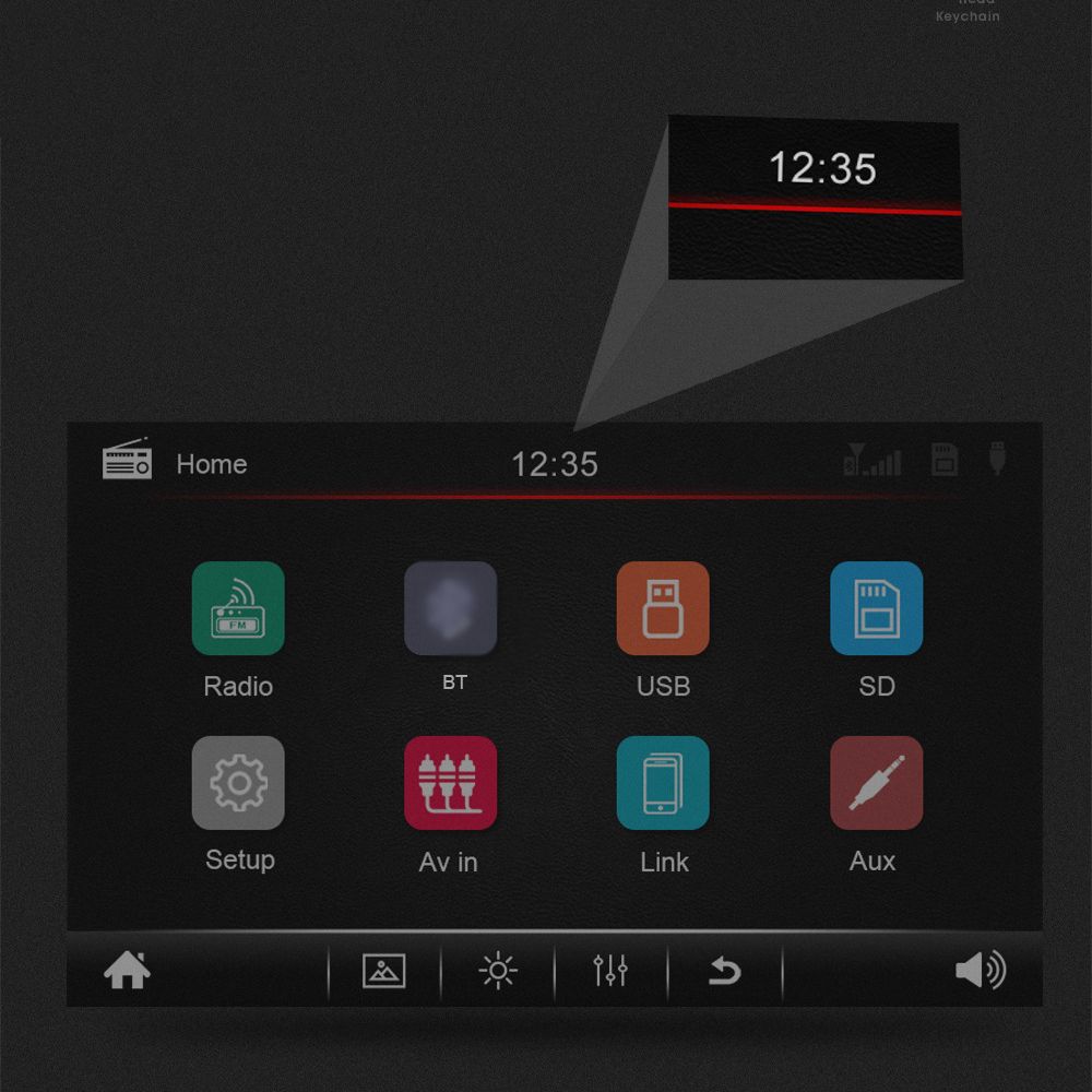 N6 7in Multi-language Car BT MP5 Player Auto Touched Screen