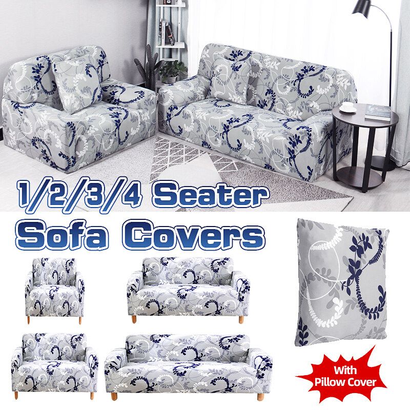 Home Elastic Stretch Sofa Chair Covers Slipcover Protector Settee 1/2/3/4 Seater Simple