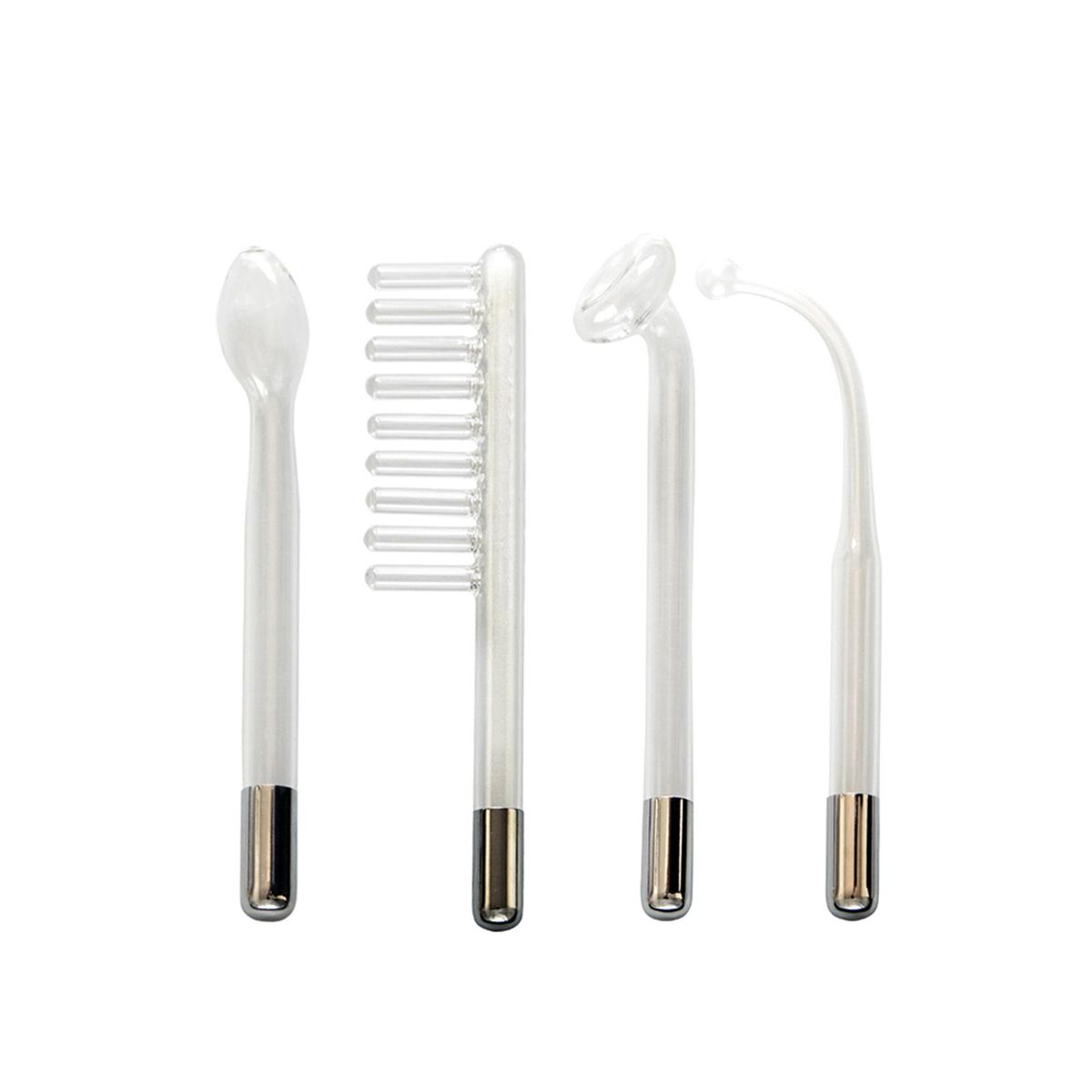 4 In1 High Frequency Facial Spa Machine with LED Light Electrode Glass Tube Wand Face Skin Care Wand Comb Acne Remover Skin Lifting Hair Care
