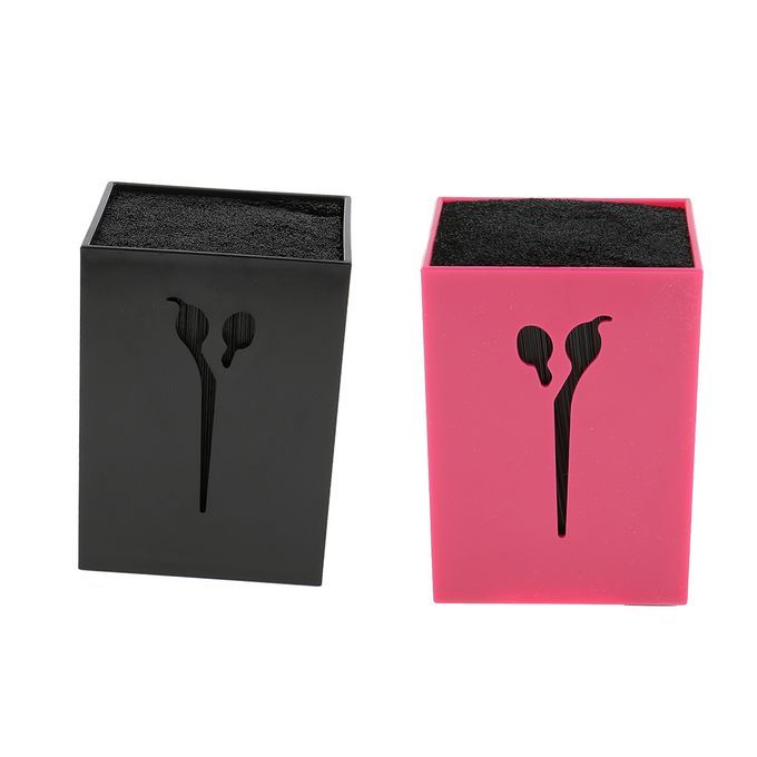 2pcs Salon Hairdressing Barber Combs  Organizer Holder Rosy