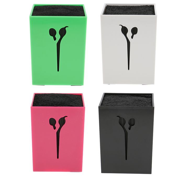 2pcs Salon Hairdressing Barber Combs  Organizer Holder Rosy