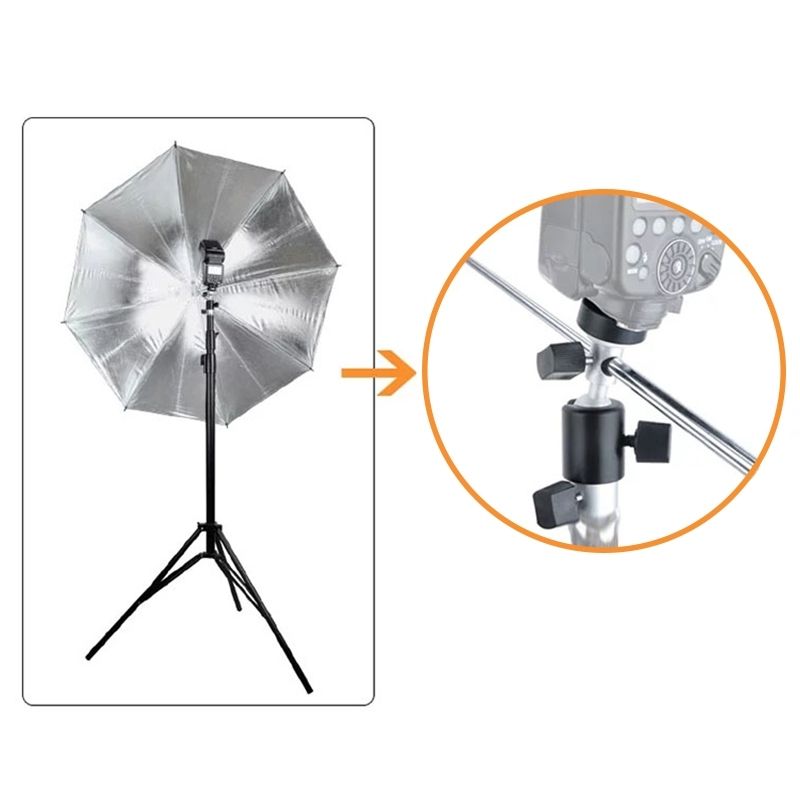 C Type Flash Light Stand Bracket(Black)