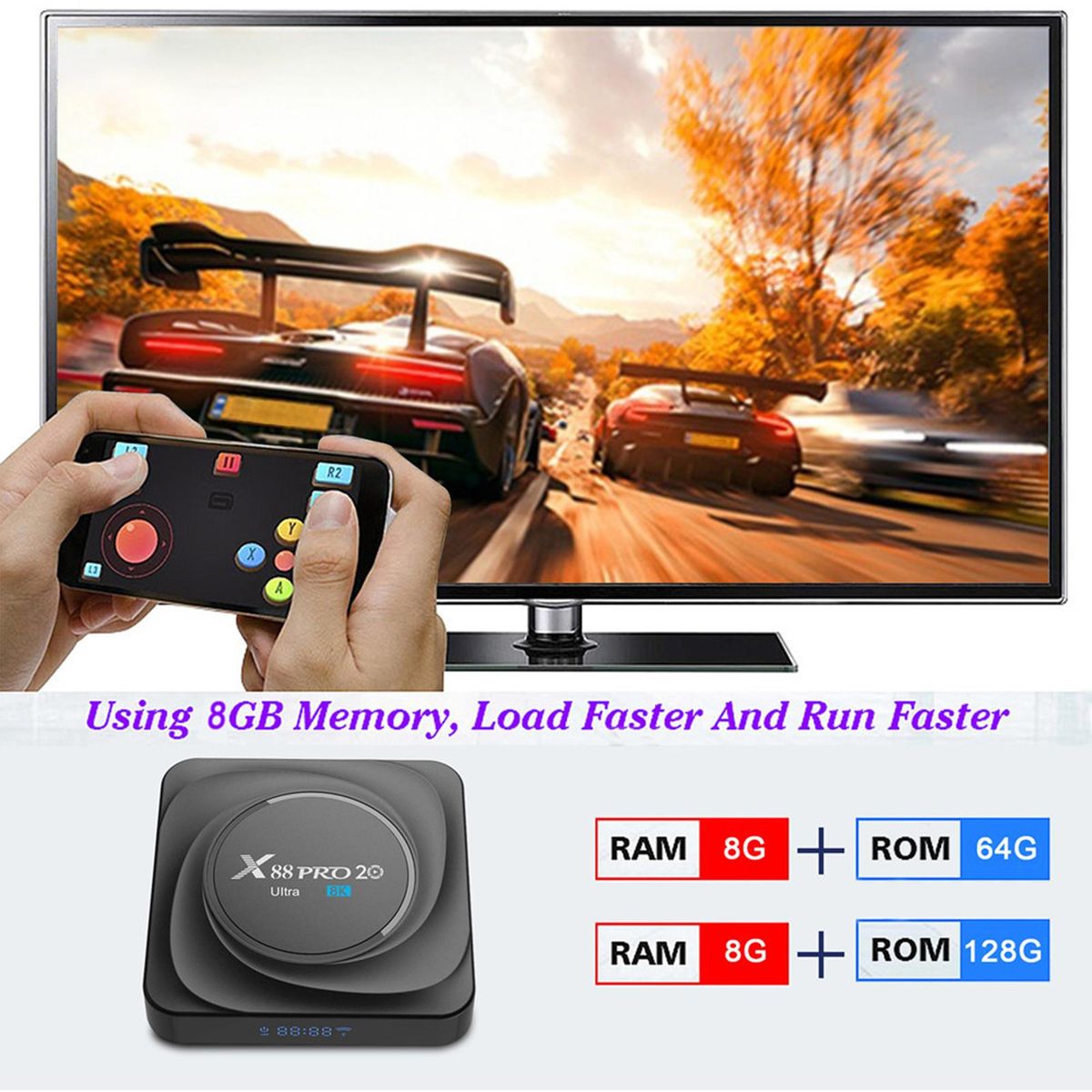 Smart TV Box 1080P High Resolution TV Top Box US Plug