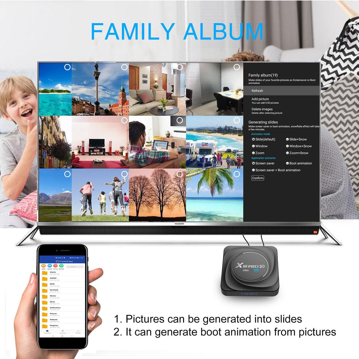 Smart TV Box 1080P High Resolution TV Top Box US Plug