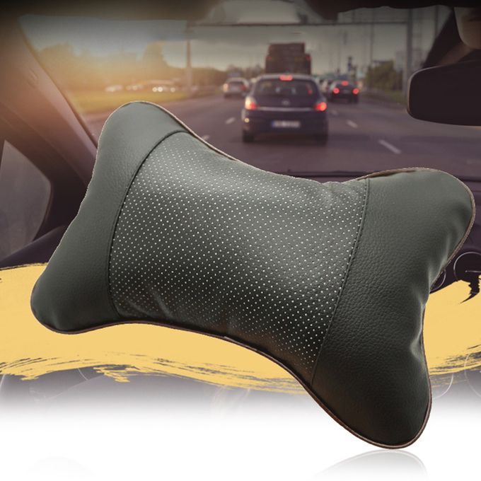 Universal Neck Pillow Case Headrest Seat Cushion Solid-Beige