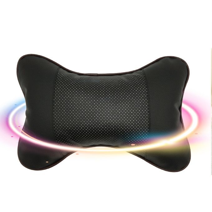 Universal Neck Pillow Case Headrest Seat Cushion Solid-Beige
