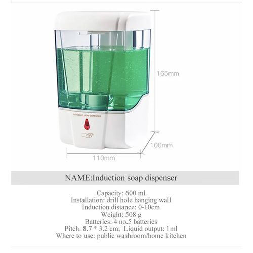 Automatic Infrared Sensor Hand Sanitizer Motion Activated Hand-free Soap Dispenser