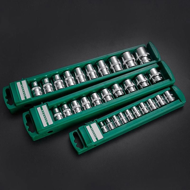 9 Pieces Of 38Inch External Socket Long Hexagon Socket Head Sleeve Combined Ratchet Wrench Tool