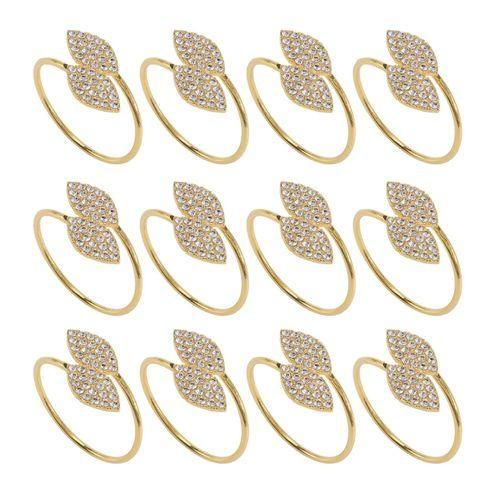 Napkin Ring, 12 Pcs Metal Napkin Rings Holder For