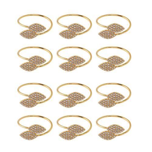 Napkin Ring, 12 Pcs Metal Napkin Rings Holder For