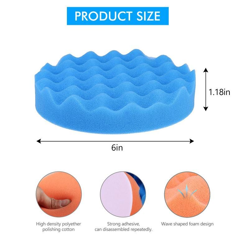 Car Buffer Polisher Kit - 5pcs Buffing Pads