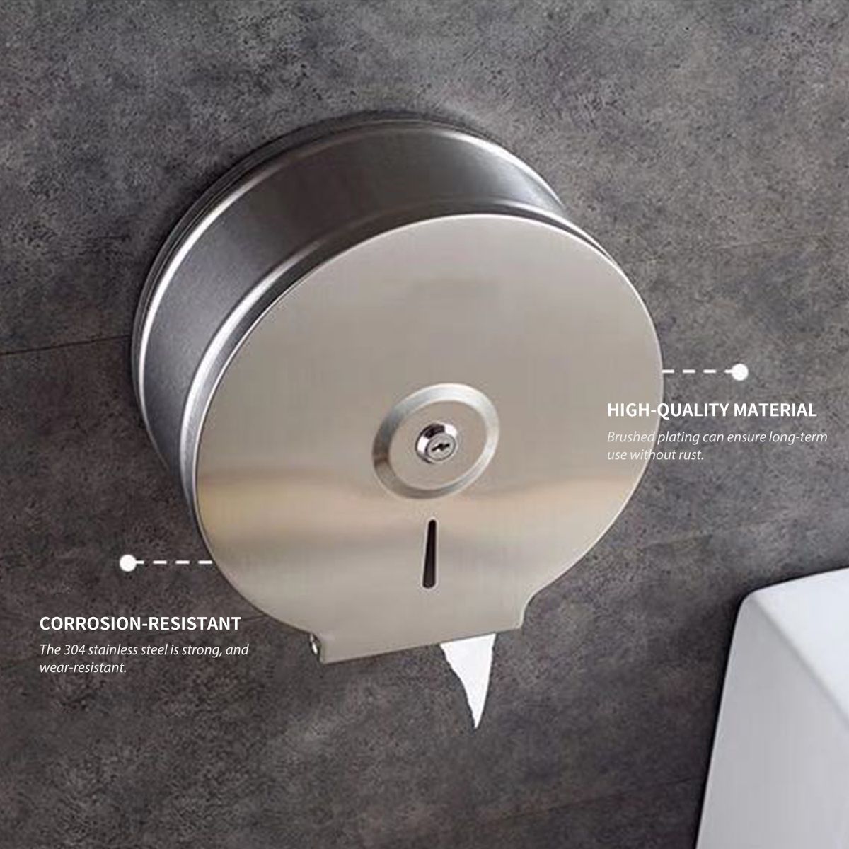 Paper Towel Dispenser Wall Mounted Drilling Paper Towel
