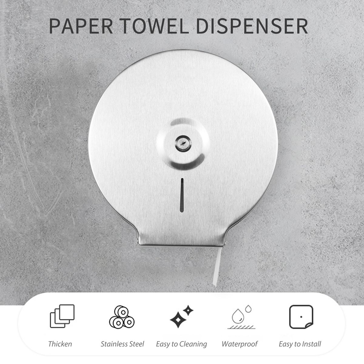 Paper Towel Dispenser Wall Mounted Drilling Paper Towel