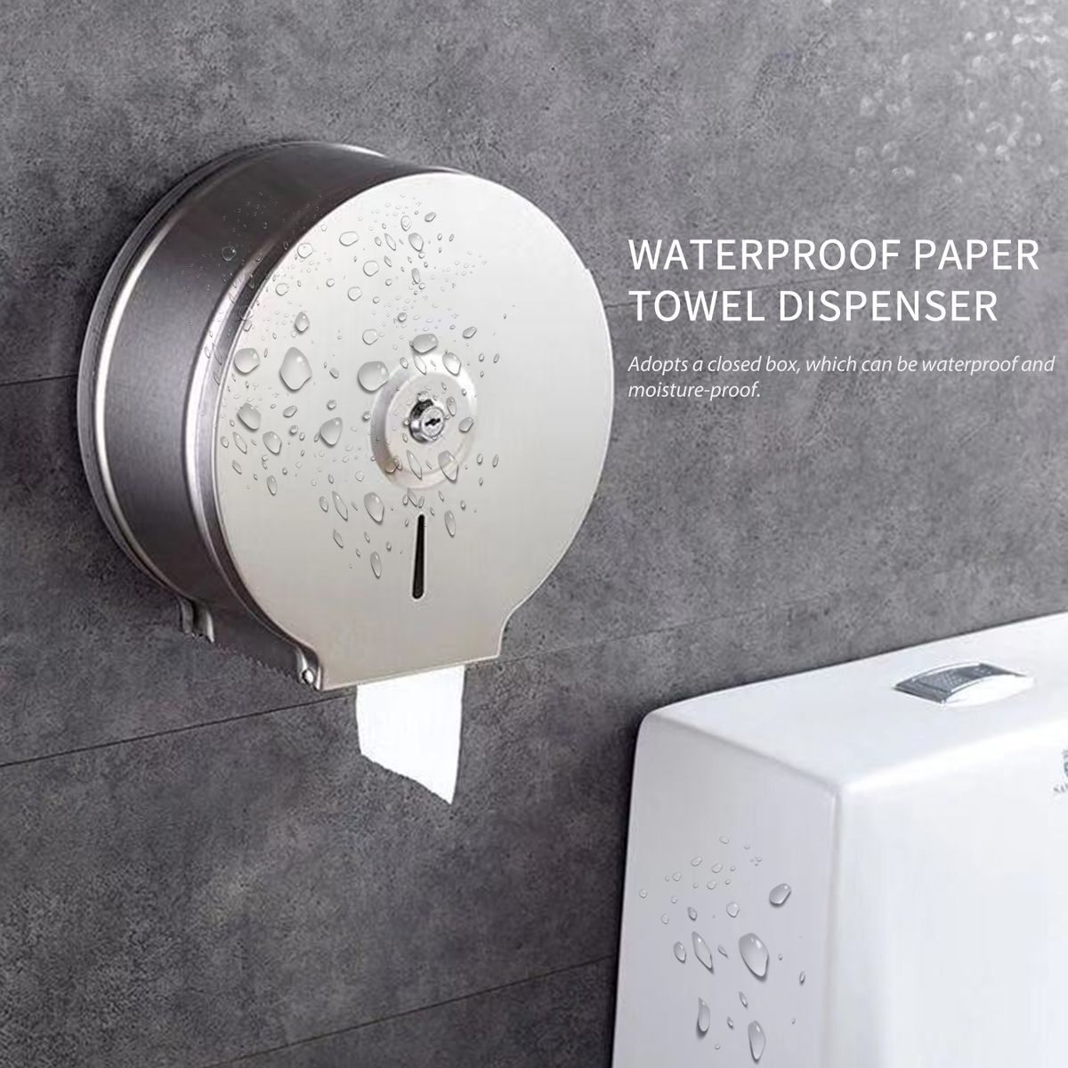 Paper Towel Dispenser Wall Mounted Drilling Paper Towel