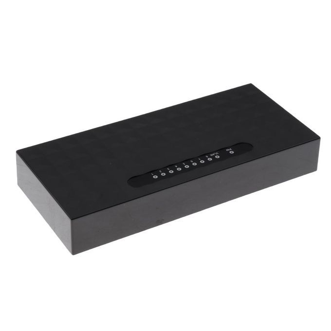 8-Port  Desktop Gigabit Ethernet Network Switch Plastic Enclosure Hub