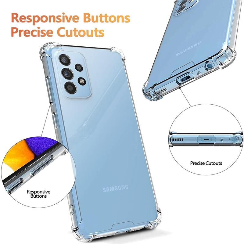 Case For Samsung Galaxy A53 A13 A33 A73 M23 M33 M53 5G Clear Back Cover