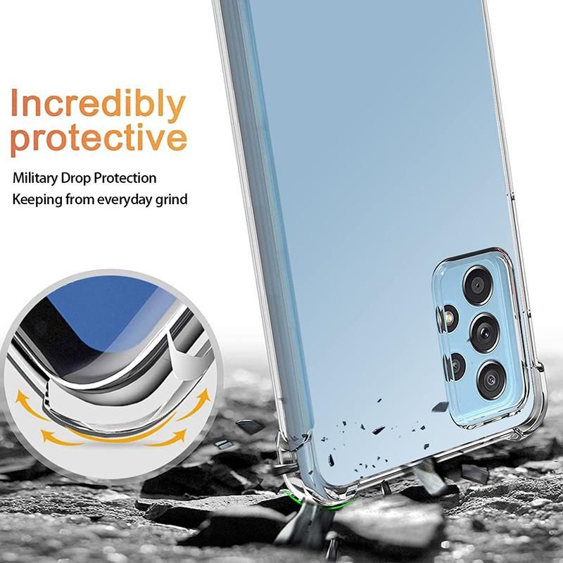 Case For Samsung Galaxy A53 A13 A33 A73 M23 M33 M53 5G Clear Back Cover
