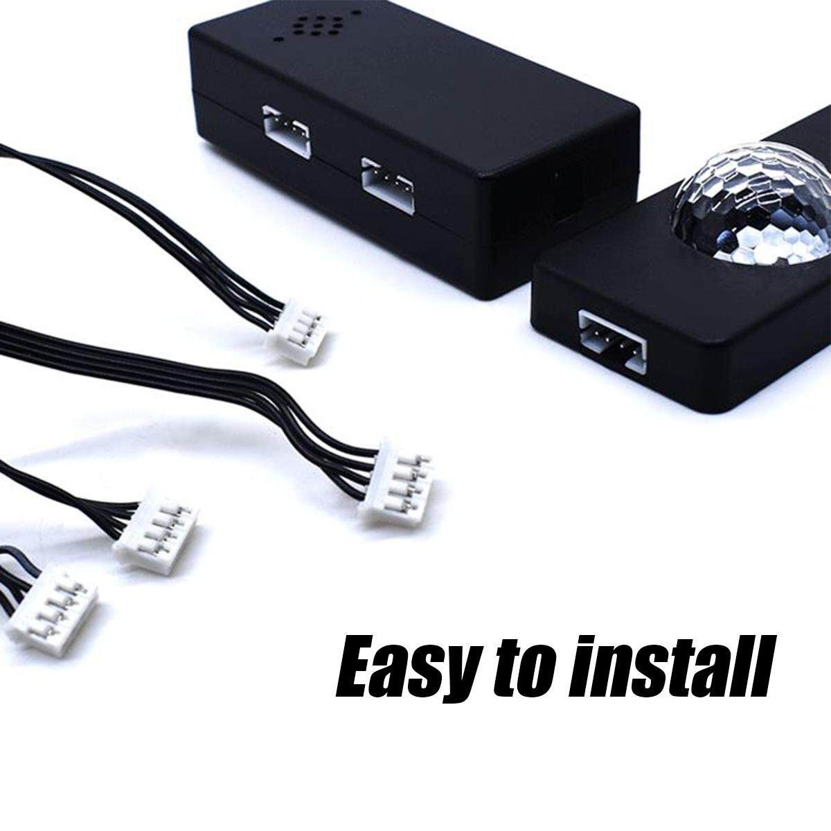 [Remote&Voice Control] Multi- USB LED Multi Car Interior Neon Lights Lamps