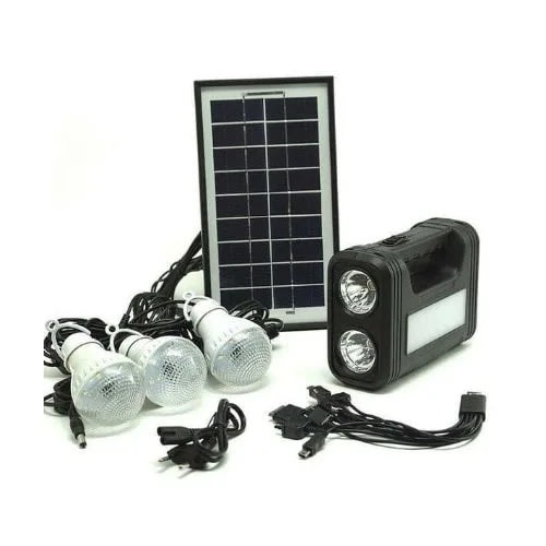 Gdlite Solar Power Led Lamp Lighting System With Usb Power Bank & Head Lamp