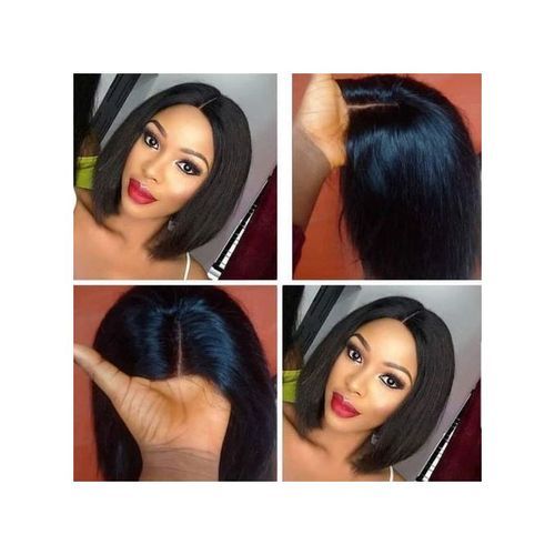 Short Straight Hair Bob Wig Black