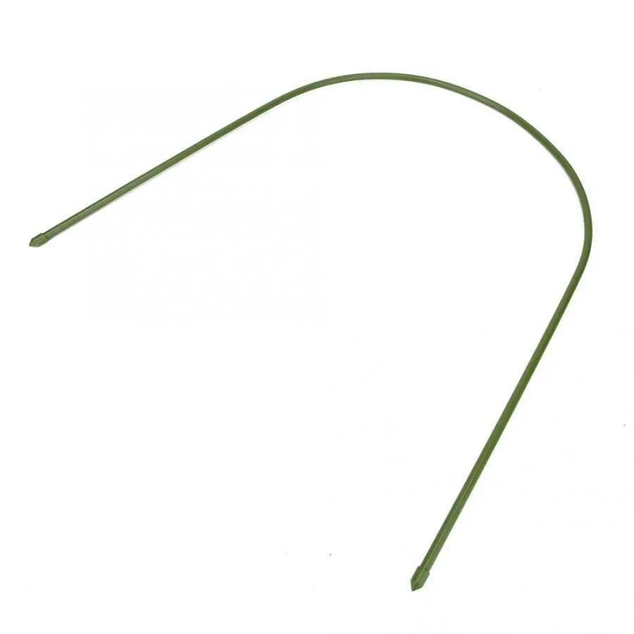 6Pcs Plastic-Coated Steel Pipe Greenhouse Hoop Arch Shape Frame Garden Accessories Household Plant Clamps Extension Support