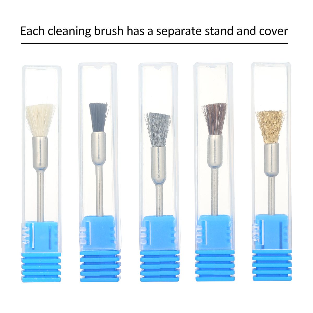 5PCS Nail Drill Bits Brush Kit Files Nail Art Drill Bit