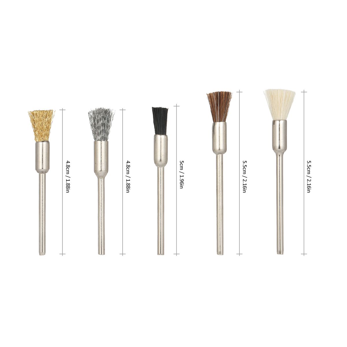 5PCS Nail Drill Bits Brush Kit Files Nail Art Drill Bit
