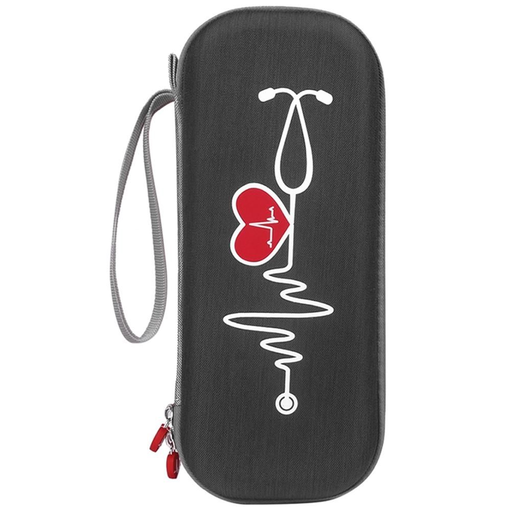 Protective Case for 3M Littmann Classic III Stethoscope Accessories Portable Storage Bag Carrying Case Pouch(Black)