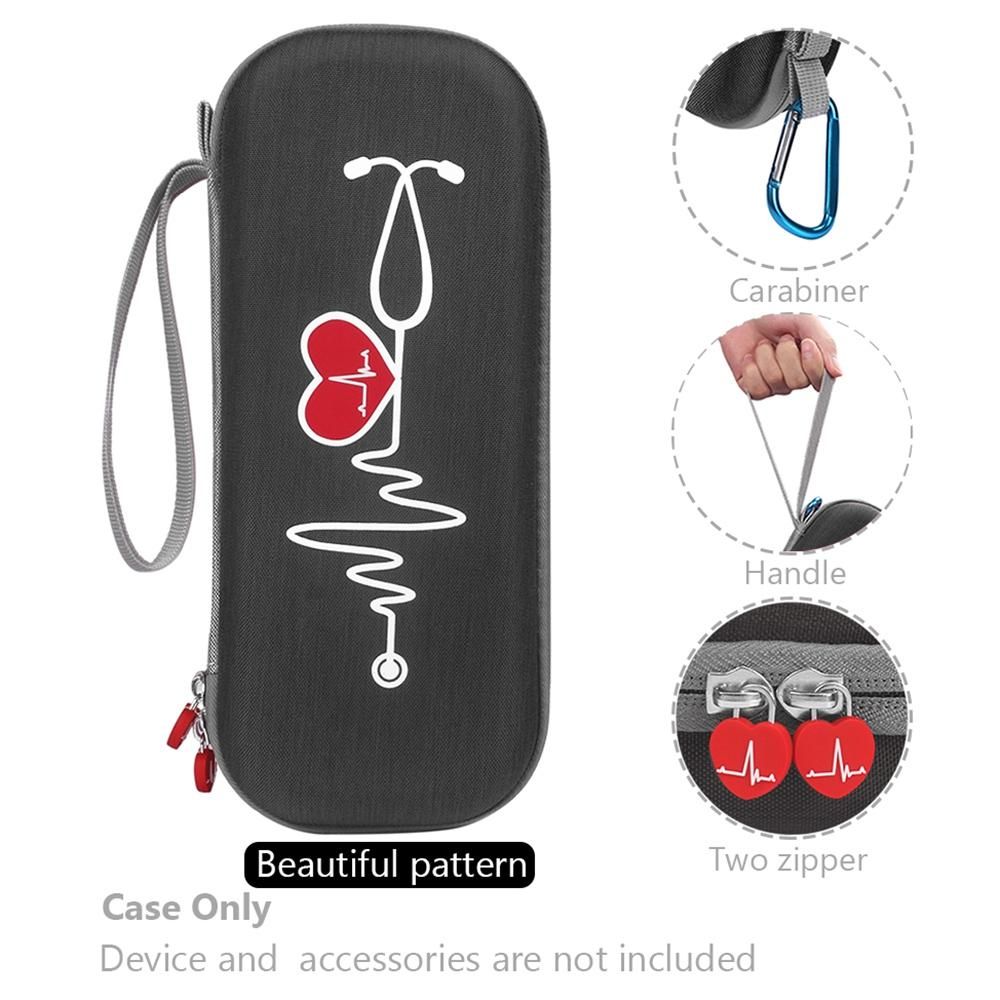 Protective Case for 3M Littmann Classic III Stethoscope Accessories Portable Storage Bag Carrying Case Pouch(Black)