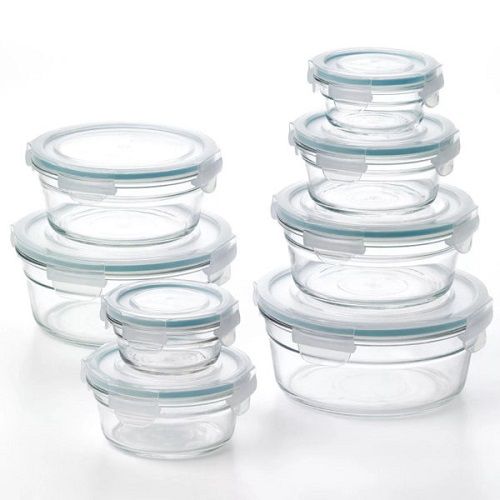 Member's Mark 16-Piece Round Shape Glass Food Storage Set
